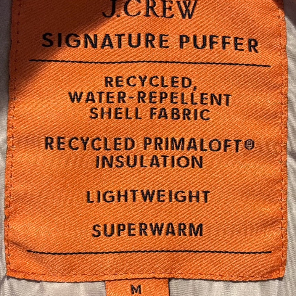 J. Crew Green Quilted Puffer Jacket - Picture 3 of 7